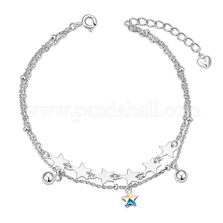 Многожильные браслеты shegrace 925 из стерлингового серебра JB553A-1