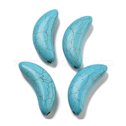 Perles turquoise synthétiques teintes G-B070-16-1