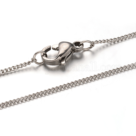 304 Stainless Steel Twisted Chain Necklaces NJEW-M151-19P-1