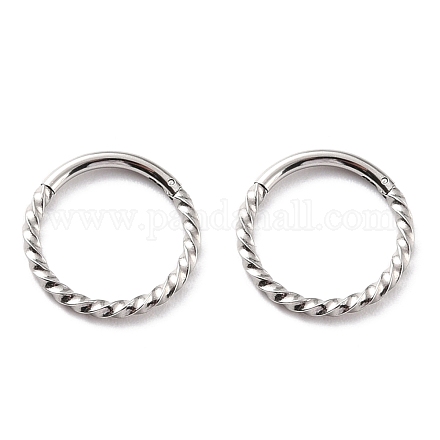 Creolen mit verdrehtem Ring für Mädchenfrauen STAS-K233-02C-P-1