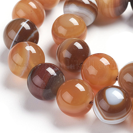 Brins de perles d'imitation d'agate naturelle du Botswana G-I281-01-12mm-1