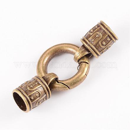 Zinc Alloy Ring Spring Gate Rings PALLOY-T008-09AB-1