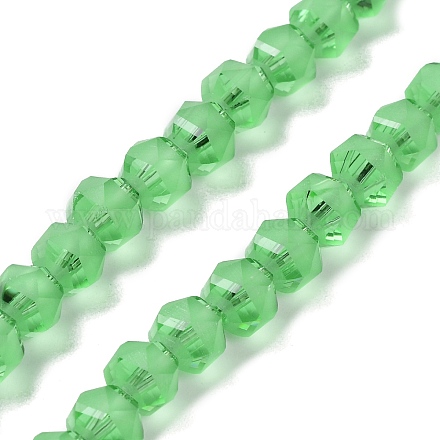 Chapelets de perles en verre transparent électrolytique EGLA-I018-FA05-1