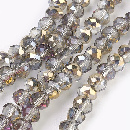 Chapelets de perles en verre électroplaqué GLAA-K027-HP-A02-1