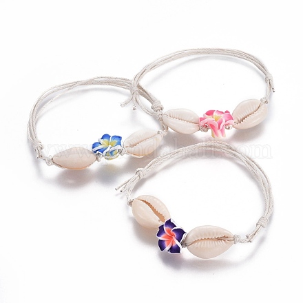 Bracelets en corde de coton ciré chinois BJEW-JB04103-M-1
