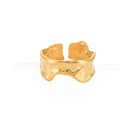 Ионное покрытие (ip) 304 поворотное открытое манжетное кольцо из нержавеющей стали для женщин RJEW-S405-234G-1