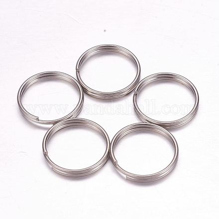 304 anelli portachiavi in ​​acciaio inox STAS-F117-33P-1