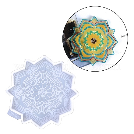 Mandala Flower Cup Mat Silicone Molds SIMO-H144-01B-1