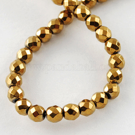 Non-magnetic Synthetic Hematite Beads Strands G-Q890-4mm-3-1