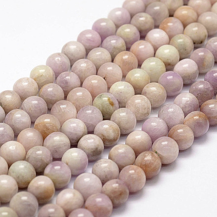 Chapelets de perles en kunzite naturelle G-F364-10-8mm-1