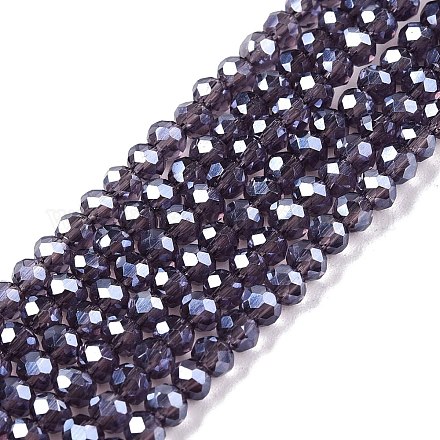 Chapelets de perles en verre électroplaqué EGLA-A044-T2mm-A15-1
