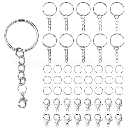 20 шт. Железные брелоки для ключей IFIN-YW0003-40-1