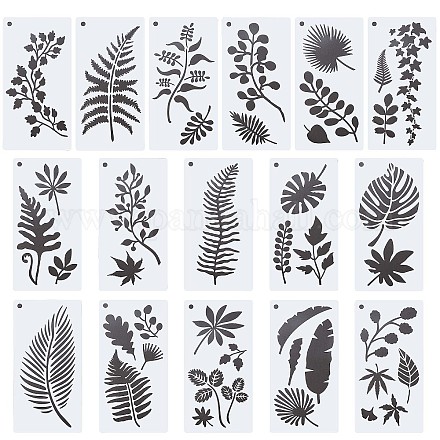 16 stücke 16 stile haustier kunststoff zeichnung malschablonen vorlagen DIY-WH0401-45-1