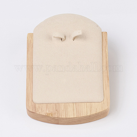 Boucle d'oreille de bois affiche EDIS-E024-04B-1