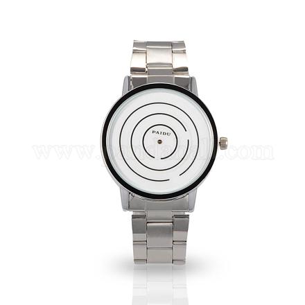 Relojes de cuarzo de acero inoxidable reloj de pulsera de los hombres ocasionales de la alta calidad WACH-N004-12-1