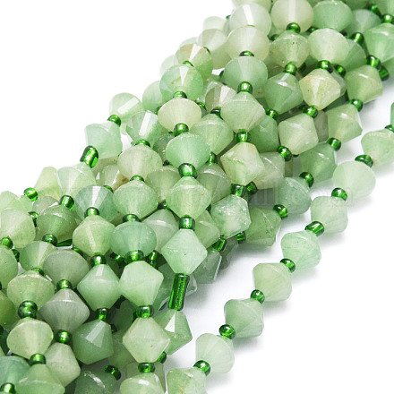 Natural Green Aventurine Beads Strands G-E569-C17-1