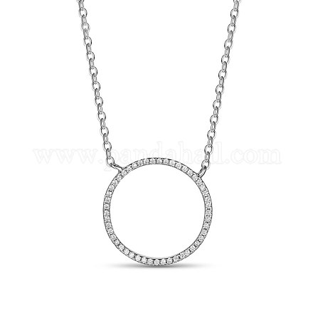 Ожерелья Shegrace с подвеской из стерлингового серебра 925 пробы с родиевым покрытием простого дизайна JN342A-1