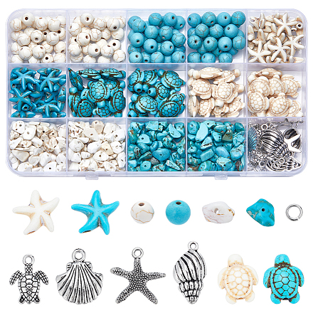 Sunnyclue kit de fabrication de bracelets sur le thème de l'océan DIY-SC0023-37-1