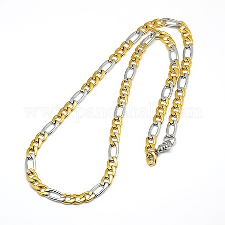 Модно матовые 304 из нержавеющей стали Figaro цепи ожерелья для мужчин STAS-A028-N016C-1