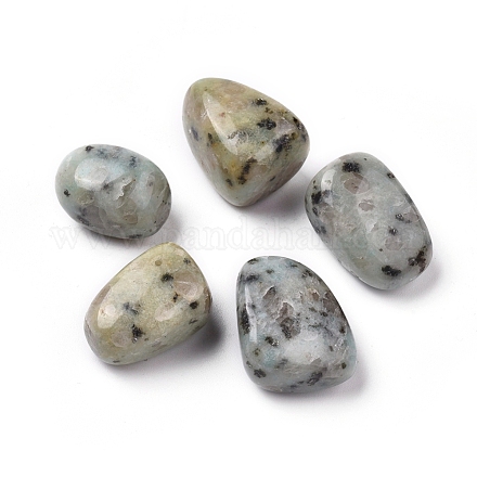 Natürliche Sesam Jaspis / Kiwi Jaspis Perlen G-K302-A01-1