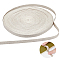 10M Linen Ribbons, for Garment Accessories, Gainsboro, 3/8 inch(10mm)