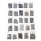 Glass Seed Beads, Round, Gray, 2~4mm, Hole: 0.8~1.2mm, 20g/bag, 25 bags/set, 500g/set