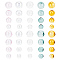 20 Pcs 4 Sizes Blown Glass Globe Beads, Half Drilled Clear Round Beads Mini Crystal Craft Ball Empty Globe Beads for Jewelry DIY Wind Chime Making