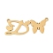 304 Stainless Steel Pendants, Letter & Butterfly Charms, Letter D, 11x29x0.9mm, Hole: 1.2mm