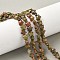 Natural Unakite Star Beads Strands, 7.5x8x4.5mm, Hole: 0.8mm, about 54~56pcs/strand, 15.12''~15.20''(38.4~38.6cm)