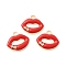 Alloy Enamel Pendants, with Rhinestone, Lip Charms, Golden, 15x17x3mm, Hole: 2.5mm