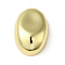 Brass Beads, Cadmium Free & Lead Free, Oval, Real 18K Gold Plated, 32x21.5x10mm, Hole: 4.5x2.8mm