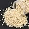 TOHO 8/0 Round Beads, Japanese Seed Beads, (409) Opaque AB Light Beige, 3mm, Hole: 1mm, about 222pcs/10g