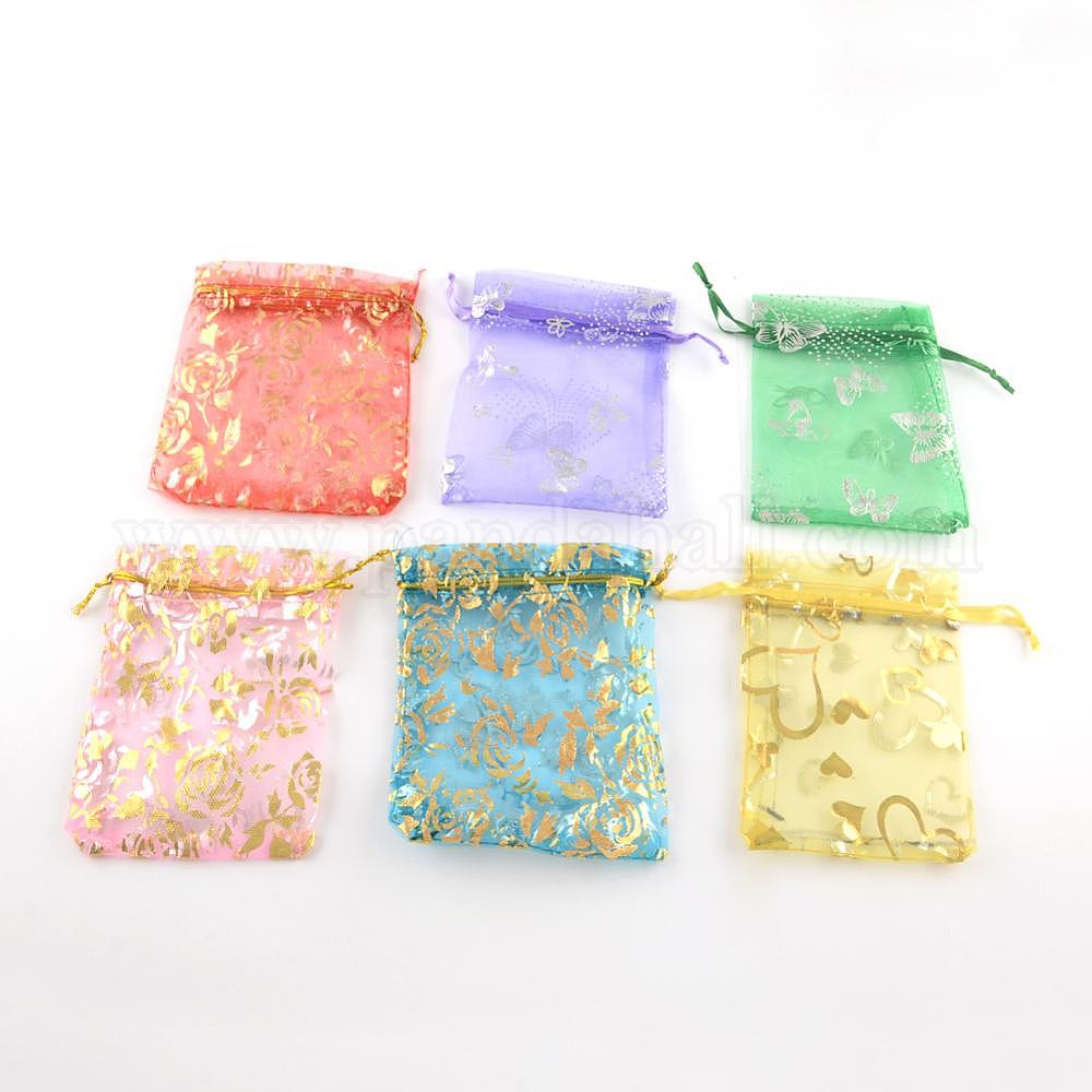 Wholesale Printed Organza Bags - Pandahall.com