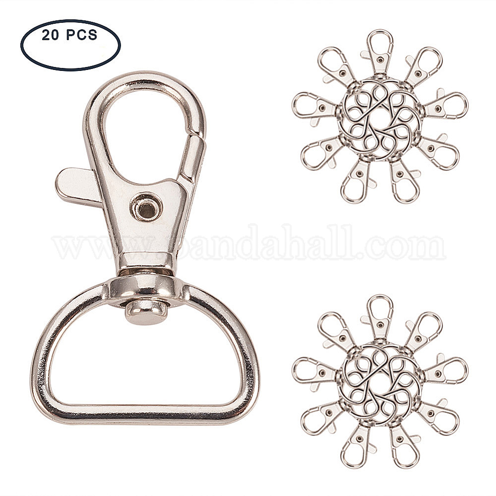 Shop PandaHall 20 Pcs Alloy Lobster Claw Clasps Swivel Lanyards Trigger