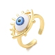 Акриловое кольцо-манжета с конским глазом RJEW-B042-04G-03-1