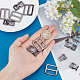 Gorgecraft 10pcs 2 Style Legierung verstellbare seitliche Schnellverschlussschnallen FIND-GF0002-27A-3