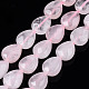 Rosa naturale fili di perle di quarzo G-R406-8x10-01-01-4