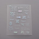 Waterproof Transparent Plastic Stickers X-DIY-E015-27K-1
