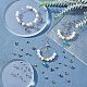 Ph pandahall 80pcs 304 Edelstahlbügel Perlen 4 Stile Roundelle Fass großes Loch Aufhänger verbindet Verbindungsstücke mit Charm-Klaue für europäischen Armbandanhänger mit Schlangenkette STAS-PH0001-67-2