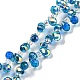 Electroplate Transparent Glass Beads Strands EGLA-P052-01A-AB05-1