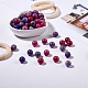 2 fili 2 fili di perline turchesi americane naturali di 10 colori G-SZ0001-34D-6