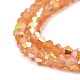 Chapelets de perles en verre peint DGLA-F029-J2mm-A05-3