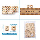 Kissitty ddPrinted Natural Wood Beads WOOD-KS0001-12-10
