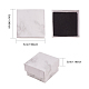 紙ダンボールジュエリーリングボックス  正方形  ホワイト  5.2x5.2x3.3cm CBOX-E012-05A-2
