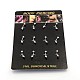 316L Surgical Stainless Steel Eyebrow Ring AJEW-P002-B-10-1