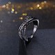 Elegante anillo de dedo de circonio cúbico de latón RJEW-BB27218-B-7-5