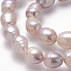 Perlas naturales abalorios de agua dulce cultivadas PEAR-D095-04-3