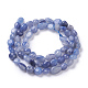 Chapelets de perles en aventurine bleue naturelle G-P433-18-1