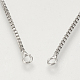 Verstellbare Messing Halskette machen KK-Q746-003P-3