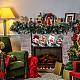4枚布クリスマスソックスセット  クリスマスツリーの小さなペンダント  家族のホリデーシーズンの装飾用  混合図形  ミックスカラー  310x190mm sgJX066A-7